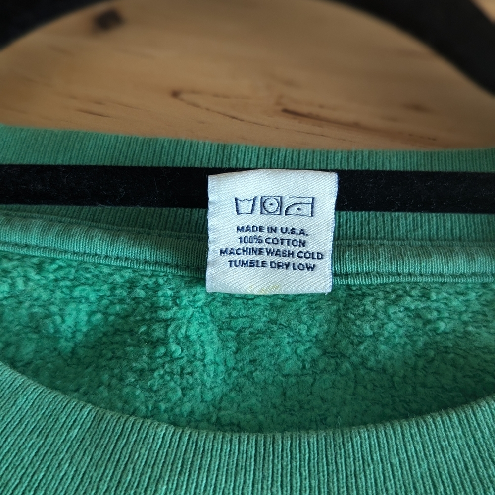 Bright green cropped sweatshirt XL - Picture 8 of 9